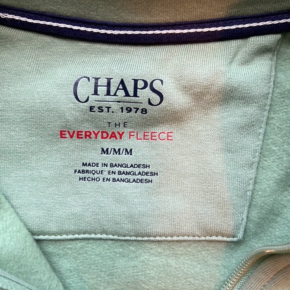 Chaps Everyday Fleece 3/4 Zip - Picture 4 of 8